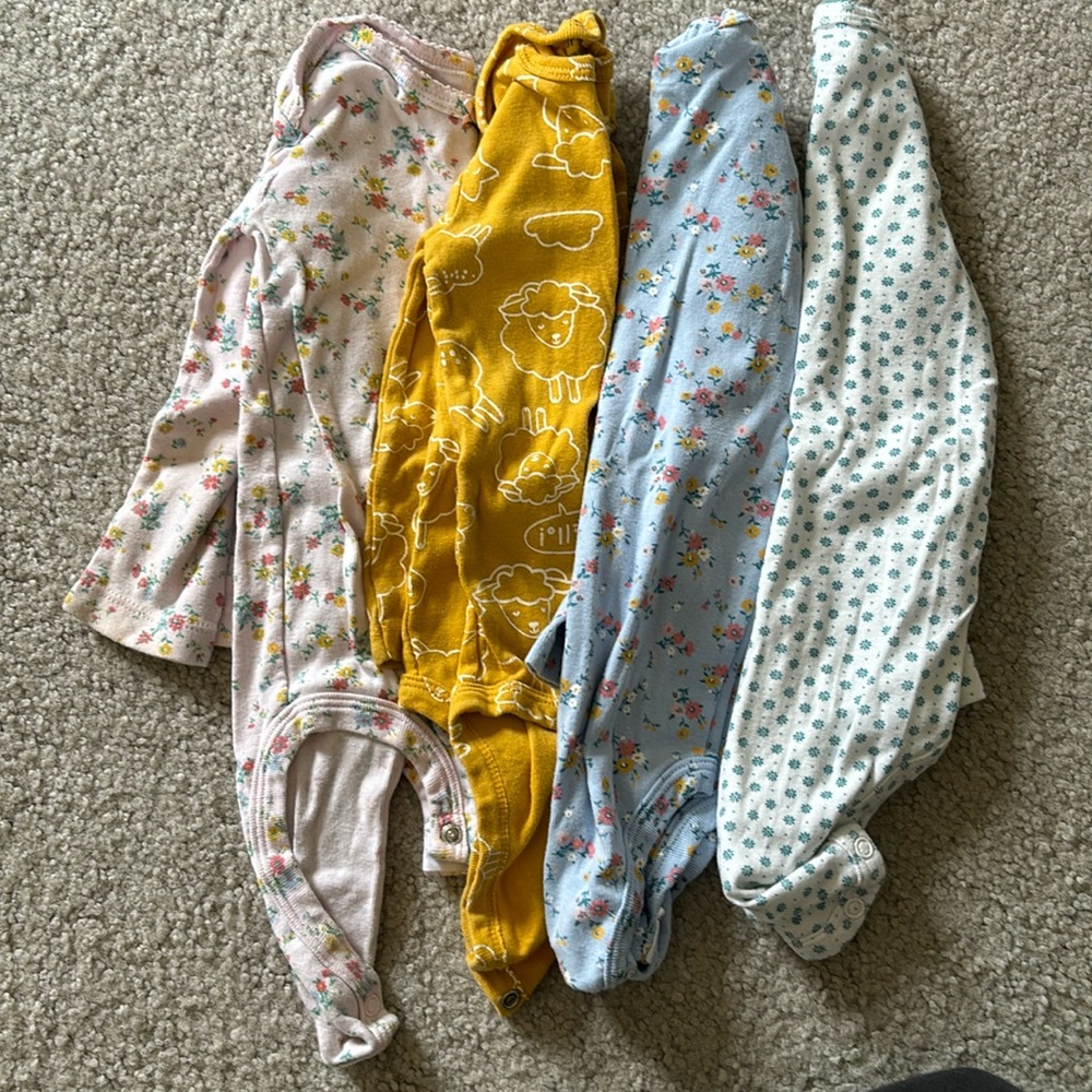 18 month Carters long sleeved onesies